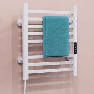Toallero Eléctrico Moderno de Aluminio Espacial con Calefacción, Adhesivo, Montado en Pared, Impermeable, Negro, con Calentador para Baño y Hotel <span class=keywords><strong>MUBI</strong></span> - Product Image 3