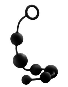 Bolas Anales de Silicona Negra de 40.5 cm, Tapón Anal Vaginal, Bolas Anales Sexuales para Mujeres - Product Image 1