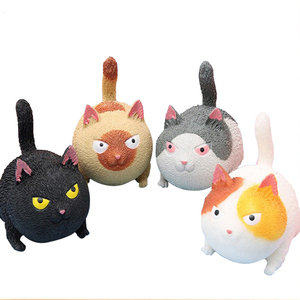 Jouet anti-stress chat en colère à presser, drôle et adorable, avec grand visage, à récupération lente, pour enfants - Product Image 1