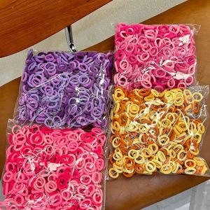 Paquete de 500 Coleteros Elásticos para Bebés, Lindos Coleteros de Goma para Niñas - Product Image 4