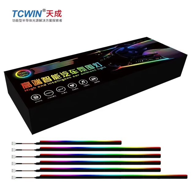 Tcwin Dream Color Car Led Ambient Light 5V Accessories Interior Decorative Music APP Control Strip Light LED App Control
