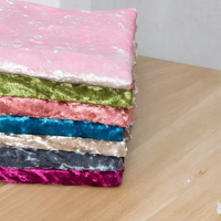 Tissu en velours diamanté doré, suède lustré, tricoté en trame, 100% polyester, extensible dans les quatre sens, respirant, imprimé, gaufré, textile de maison