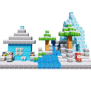 Bloques de Construcción Magnéticos Pixel Cube, Juego de Construcción Creativo, Mundo de Arena, Juguete Educativo STEM, Estilo <span class=keywords><strong>Minecraft</strong></span> para Niños - Product Image 2