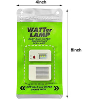 Lampe LED d'urgence portable alimentée par l'eau salée, étanche IP44, CRI 90, facile à transporter, pour l'alpinisme, le camping, la pêche, la randonnée