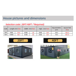 Casas Listas Para Vivir australiano Standard casa Container 20ft 40ft uomo fatto intermodale casa contenitore casa di lusso dalla cina - Product Image 4
