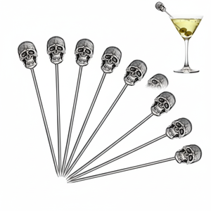 Selecciones de Oliva de Metal Premium, pinchos reutilizables de acero inoxidable, herramientas de barra de lujo, accesorios de cocina elegantes para fiestas - Product Image 1