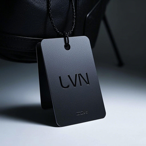 In ấn may mặc các tông màu đen treo thẻ tùy chỉnh cá nhân treo thẻ may các tông treo thẻ - Product Image 1