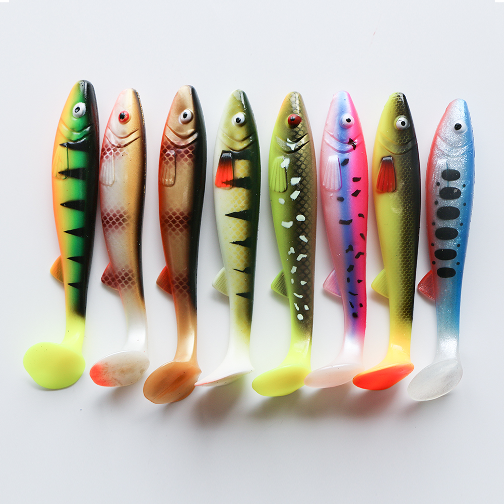 Esche da pesca persico 5cm 6cm esca morbida con nuovo colore rosa verde Easy Shinner Mini Shad esche da pesca d'acqua dolce Jig Rig Swimba  18