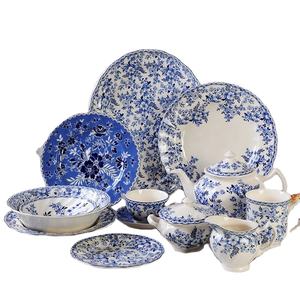 Hot Selling British Devon Cottage Blauw En Wit Porseleinen Eetsets Jb Brothers Keramische Koffieset - Product Image 1