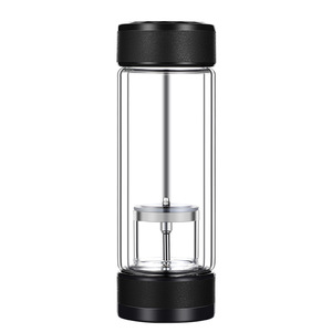 Translucent Beauty Double Wall Glass Tea Cup With Filter For Brewing Gift Use High Borosilicate Material - Product Image 2