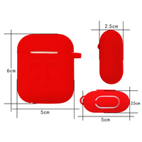 Coque de protection antichoc en silicone compatible avec Apple AirPod 2 et 1