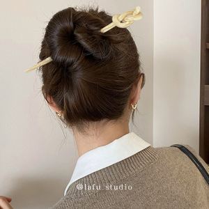 Accessoires de baguettes de cheveux de style antique bâtonnets de chignon de cheveux en acétate et écaille de tortue en marbre chinois - Product Image 5