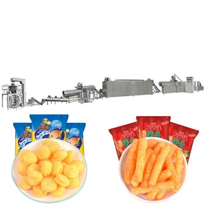 Línea de Producción de Snacks Inflados y Alimentos para el Tiempo Libre, Máquina Procesadora de Snacks de Maíz Inflado - Product Image 1