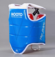 Ensemble de protection Taekwondo HUAWU durable en gros, comprenant une protection de poitrine rembourrée et des protège-tibias en cuir PU, taille et couleur personnalisables