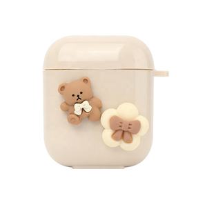 Boucle latérale unique Tpu Design ours mignon accessoires d'écouteurs étui de protection d'écouteurs sans fil avec Bracelet en perle - Product Image 2