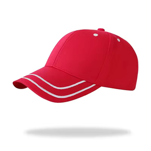 Gorra Deportiva de Poliéster Azul de 6 Paneles Personalizada al por Mayor con Borde Curvo, Gorras con Orificios Cortados con Láser, Gorra de Béisbol - Product Image 2