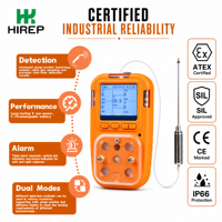 Détecteur de gaz multi-émissions portable HIREP PH3 Phosphine à aspiration par pompe, moniteur de sécurité industriel haute précision avec écran LCD, IP66, ATEX, CE, 0-2000ppm