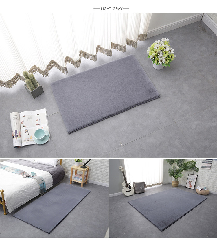 non slip plush shaggy faux rabbit fur carpet and rugs