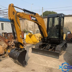 Mini-excavatrice SANY SY35 d'occasion, modèle SY35U, 3,5 tonnes, excavatrice hydraulique sur chenilles avec moteur Yanmar, commande PLC et moteur, pour usage agricole et domestique - Product Image 3