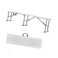 6 pieds pliant en demi banc soufflage centre HDPE plié