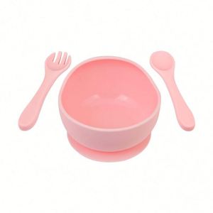 Juego de Tazón y Cuchara de Silicona Reutilizable para Niños, Tazones de Succión de Grado Alimenticio para Comidas Infantiles - Product Image 5