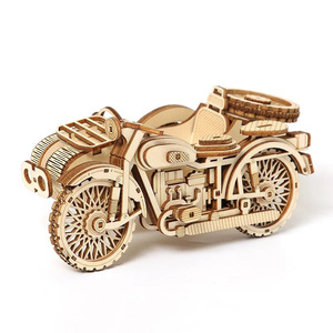Jeu de puzzle de combat cérébral <span class=keywords><strong>en</strong></span> <span class=keywords><strong>bois</strong></span> 3D à assembler soi-même, <span class=keywords><strong>tricycle</strong></span> et voiture, jouet éducatif créatif pour les enfants de 14 ans et plus, ensemble de défis logiques - Product Image 1