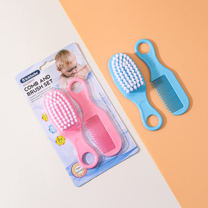 Juego de cepillo de Peine de masaje para recién nacidos, cepillo de seguridad de estilo de dibujos animados para quitar la tapa de la cuna hecha de plástico PP - Product Image 3