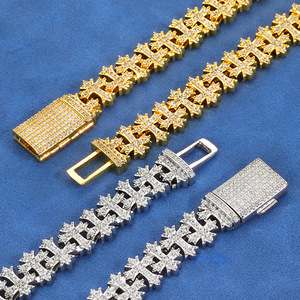 สร้อยคิวบันฮิปฮอปสมัยใหม่ประดับเพชรโมอิสซาไนต์แบบฝังเงินแท้ 925 สร้อยคิวบันแบบสั่งทำพิเศษ  ผ่านการทดสอบ VVS1 - Product Image 5