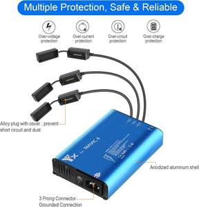Chargeur intelligent compatible avec la batterie et la télécommande DJI <span class=keywords><strong>Mavic</strong></span> 4 <span class=keywords><strong>Pro</strong></span>, hub de charge, chargeur multiple avec port USB - Product Image 2