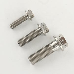 उच्च शक्ति कस्टम M8 हेक्स <span class=keywords><strong>GR5</strong></span> Ti-6al-4v बोल्ट शिकंजा फास्टनरों टाइटेनियम निकला हुआ किनारा बोल्ट - Product Image 2