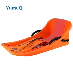 YumuQ Traîneau à neige en <span class=keywords><strong>plastique</strong></span> d'hiver avec <span class=keywords><strong>frein</strong></span>, Traîneau à neige en <span class=keywords><strong>plastique</strong></span> pour sports de plein air dur avec dossier - Product Image 5