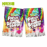 Valve de dégazage imprimée en couleur pour emballage personnalisé de sachets refermables en aluminium de qualité alimentaire pour bonbons lyophilisés et café en sachet