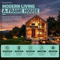 Villa préfabriquée en bois de norme européenne, écologique, modulaire, luxueuse, moderne, résidentielle, imperméable, installation rapide