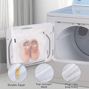 Sac de séchage pour chaussures pour sèche-<span class=keywords><strong>linge</strong></span>, 3 pièces, sacs de séchage en maille réutilisables pour baskets, sacs à <span class=keywords><strong>linge</strong></span> en nid d'abeille avec fermeture éclair et sangle pour machine à laver - Product Image 3