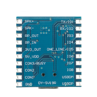 Module audio DY-SV19R Mini lecteur MP3 Déclencheur IO Téléchargement USB Module vocal Flash Version améliorée SV17F