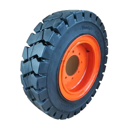 Preço de atacado do fabricante empilhadeira pneu maciço 7.00-15 roda dianteira 6 furos 6.00-9 pneu traseiro roda traseira 5 furos