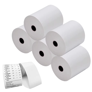 Rollos de papel de caja registradora térmica de 48g de bajo precio, cajero automático POS de una sola capa, liso e impresión, tamaño de 80x80mm - Product Image 6