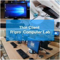 Vclouds HVDP/RDP Thin Client ARM-A9 Quad-Core Cortex 2.0GHZ 1080p Servidor Win Linux para Uso Educativo