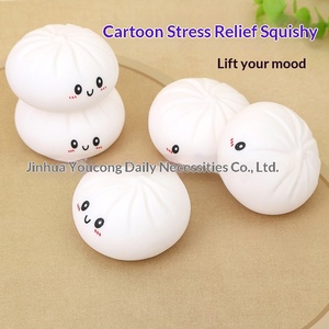 Juguete Antiestrés de Simulación Char Siu <span class=keywords><strong>Bao</strong></span>, Bonito Bollo al Vapor con Purpurina, Estilo Instagram, Juguete para Apretar, Popular en TikTok - Product Image 2