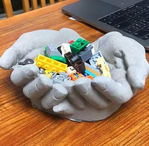 Molde de silicona de cemento para maceta de flores en forma de mano, arcilla de hormigón, molde para maceta suculenta, plato de resina, molde de almacenamiento de joyería, 14093 - Product Image 6