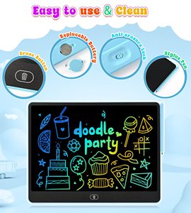 Doodle Board One-Touch Erase Lock 16 Inch LCD Stylus Pen ABS Material Battery Powered Customizable Design - Product Image 4