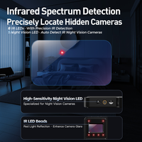 T6 Tragbarer Persönlicher Alarm, Anti-Spionage-Kamera-Scanner, Multifunktionaler Drahtloser RF-Signaldetektor