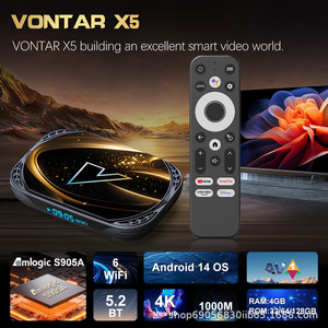 VONTAR X5 Android 14 TV Box 4GB RAM 32GB ROM Amlogic S905A WiFi 6 Ultra HD 4K con Telecomando Vocale Supporto IPTV <span class=keywords><strong>Player</strong></span> - Product Image 2