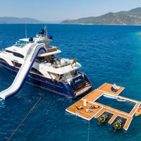 Plateforme flottante gonflable populaire pour piscine, pont flottant, toboggan de yacht pour divertissement extérieur, prix de gros