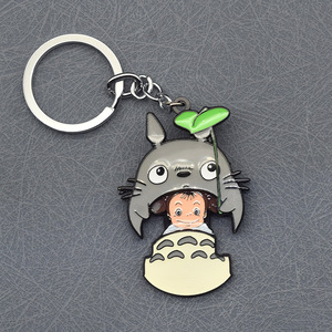 Nuovo Design Anime giapponese personaggio dei cartoni animati <span class=keywords><strong>Totoro</strong></span> metallo Charm portachiavi - Product Image 1