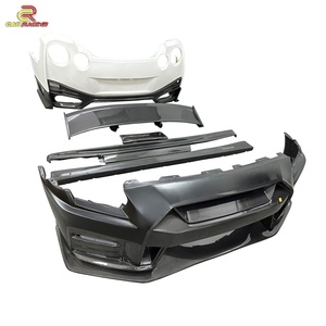 ชุดแต่งสไตล์ Nismo ใหม่สำหรับ GT-R R35 ปี 2008-2016 กันชนคาร์บอนไฟเบอร์บางส่วน สปอยเลอร์ สเกิร์ตข้าง ลายทวิลวีฟเงา - Product Image 3