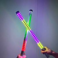 Bâton lumineux LED stroboscopique RVB coloré de 60 cm en plastique pour mariage, fête et service