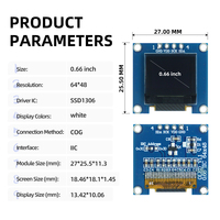 Layar OLED 0,66 Inci 64x48 Modul SSD1306 GME6448-10 	 Warna Putih 	 SSD1315 	 64*48 	 I2C 	 Pabrik Sumber Konektor 4-Pin OEM