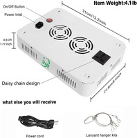 Lampe de culture LED à spectre complet 1000W, double puce, CRI 80 élevé, favorisant la floraison, efficacité 120lm/W pour plantes commerciales d'intérieur