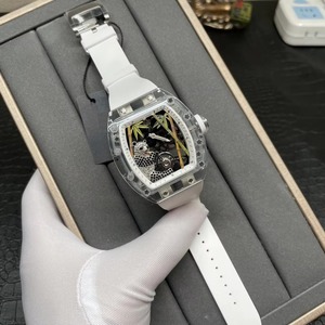 Reloj de Lujo de Primera Calidad Personalizado RM2601 con Caja Transparente de Cristal, Movimiento Visible, Reloj Mecánico Tourbillon para Hombre con Diseño de Panda - Product Image 2
